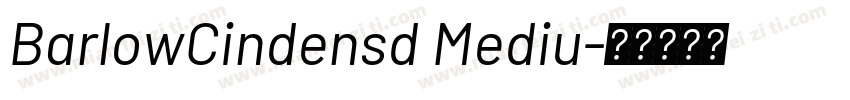 BarlowCindensd Mediu字体转换